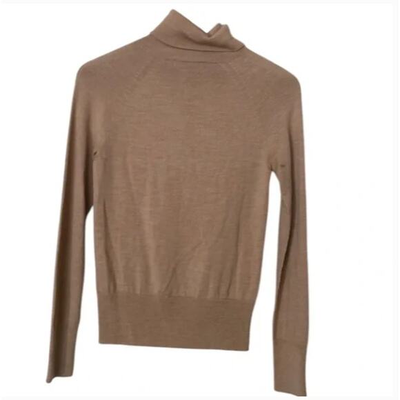 Banana Republic Tan Merino Turtleneck Sweater Sz XS - Picture 3 of 3